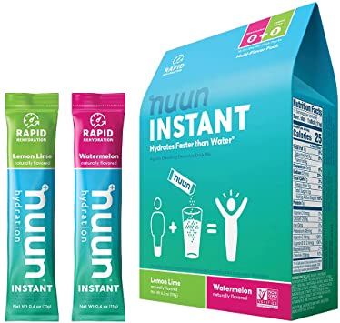 Amazon.com: Electrolyte Powder Packets for Rapid Hydration | Nuun Instant (Lemon-Lime & Watermelon, 16 Servings) : Health & Household Nuun Hydration, Dehydration Symptoms, Electrolyte Powder, Watermelon And Lemon, Vegan Supplements, Electrolyte Drink, Vitamin B12, Strawberry Lemonade, Sports Nutrition