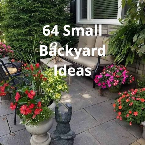 small backyard ideas best creative backyard ideas for summer and nature outdoors Simple Backyard Design Ideas, Backyard Landscaping For Small Yards, Condo Landscaping Ideas, Small Flowerbed Ideas, Backyard Layout Ideas Rectangle, Backyard Planter Ideas, Small Garden Ideas On A Budget, Creative Backyard Ideas, Garden Ideas For Small Yards