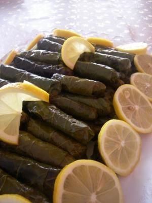 Tons of Greek recipes!! Jordanian Food, Syrian Food, Macedonian Food, Stuffed Grape Leaves, Amazing Food Decoration, Egyptian Food, Catering Ideas Food, Moroccan Food, Persian Food