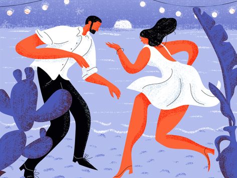 Dancing Sketch, Wedding Graphics, Dance Project, Beach Illustration, Ipad Art, Party Poster, Flat Illustration, Public Art, Motion Design