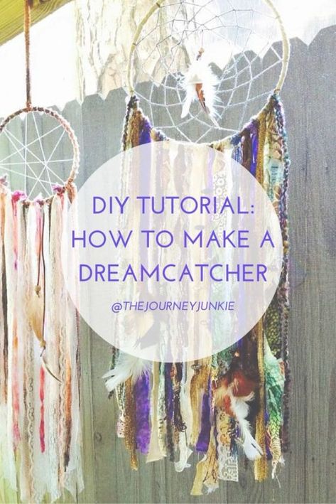 DIY Dream Catchers - Super Cool Dreamcatcher - How to Make a Dreamcatcher Step by Step Tutorial - Easy Ideas for Dream Catcher for Kids Room - Make a Mobile, Moon Designs, Pattern Ideas, Boho Dreamcatcher With Sticks, Cool Wall Hangings for Teen Rooms - Cheap Home Decor Ideas on A Budget #diyideas #teencrafts #dreamcatchers Make A Dream Catcher, Diy Dream Catcher, Diy Dream Catcher Tutorial, Atrapasueños Diy, Dream Catcher Tutorial, Diy Tumblr, Dream Catcher Diy, Adult Crafts, Dreamcatchers