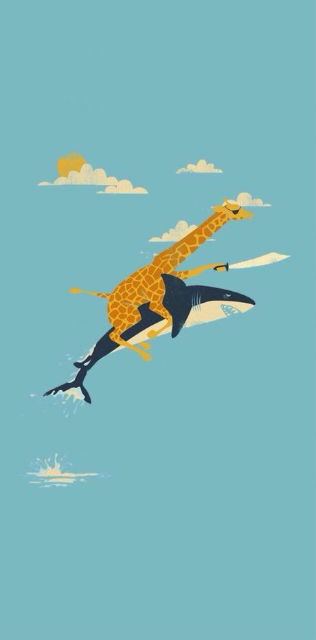 Just a pirate giraffe riding a shark Giraffe Wallpaper, Painting On Photographs, Spiegel Diy, Turtle Watercolor, East End Prints, Funny Paintings, Disney Cartoon Characters, A Giraffe, Pop Art Wallpaper