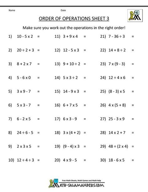 pemdas worksheets order of operations 3 Pemdas Worksheets, 7th Grade Math Worksheets, 5th Grade Worksheets, Math Operations, Fifth Grade Math, Algebra Worksheets, Fractions Worksheets, Printable Math Worksheets, Olivia Rose