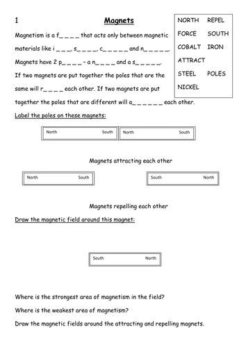 Magnets worksheet 1c grade 4 science worksheets Magnets Worksheet, Magnet Lessons, Free Science Worksheets, Money Math Worksheets, Solar System Worksheets, Plant Lessons, Mental Maths, Magnets Science, Fourth Grade Science