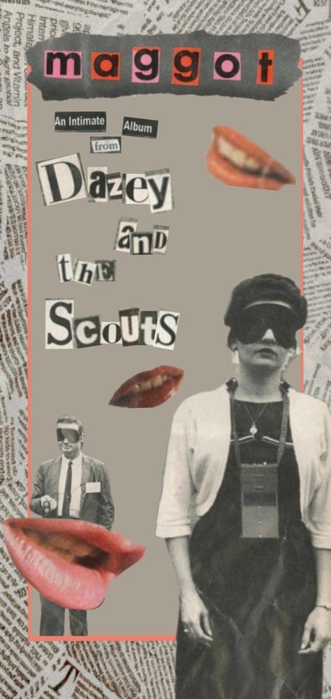 Dazey And The Scouts Maggot, Dazed And The Scouts Poster, Dazey And The Scouts Wallpaper, Dazey And The Scouts Pfp, Dazed And The Scouts, Dazey And The Scouts Aesthetic, Dazey And The Scouts Poster, Dazey And The Scout, Riot Grrrl Wallpaper