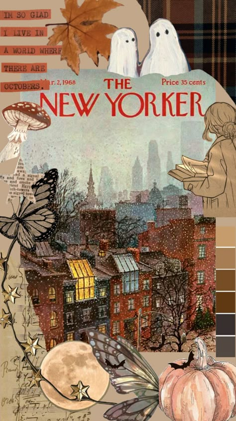 #fallaesthetic #newyorker #vintage #october #autumncore #aesthetic  #collages Macbook Wallpaper Aesthetic October, Autumncore Aesthetic, New York Fall Wallpaper, New York Fall Aesthetic, Fall Wallpaper Ideas, November Backgrounds, Aesthetic October, Macbook Wallpaper Aesthetic, Vintage October