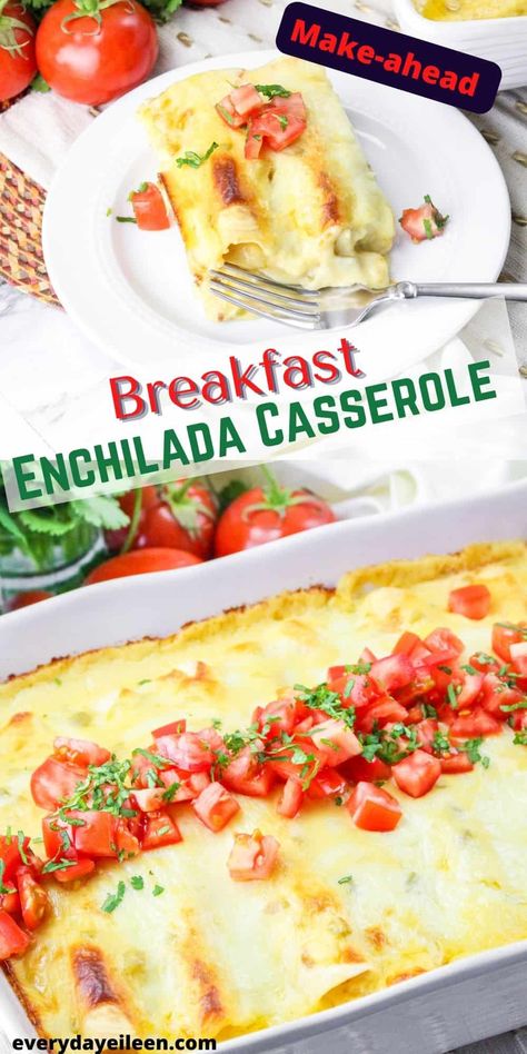 Overnight Enchilada Breakfast Casserole, Breakfast Enchiladas Pioneer Woman, Mexican Breakfast For A Crowd, Breakfast Enchiladas Make Ahead, Chorizo Omelette Recipes, Make Ahead Breakfast Enchiladas, Mexican Egg Bake, Mexican Egg Casserole, Mexican Brunch Ideas