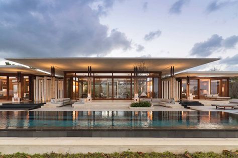 Lodge Restaurant, Clubhouse Design, Back Of House, Green Roofs, Resort Architecture, Modern Villa Design, Tropical Architecture, Resort Design, Property Design