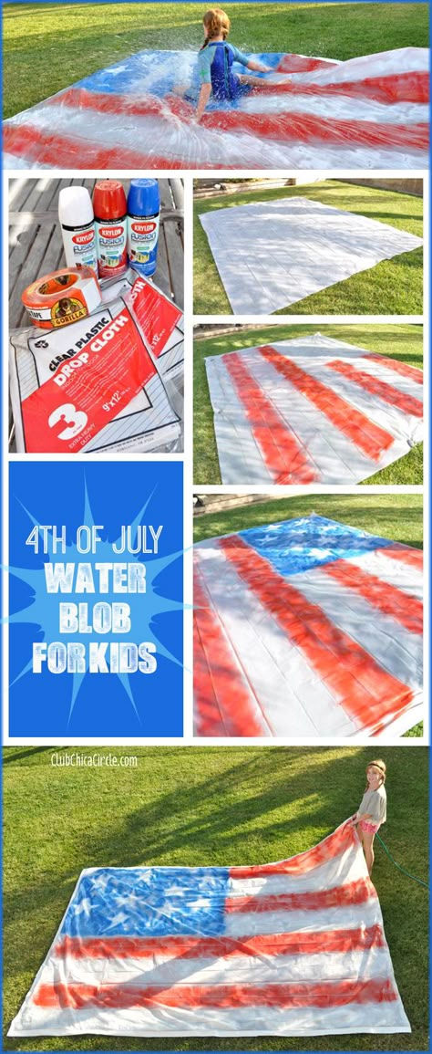 Backyard Party Games, Water Blob, 4th Of July Fun, Fourth Of July Party, 4th Of July Ideas, Patriotic Crafts, Water Party, July Ideas, 4th Of July Celebration