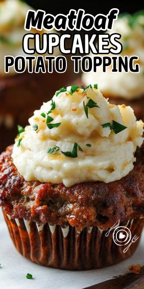 Easy Meatloaf Cupcakes with Whipped Potato Topping Easy Meatloaf Muffins, Meatloaf Muffins Recipe, Traditional Meatloaf Recipes, Meatloaf Cupcakes, Traditional Meatloaf, Meatloaf Muffins, Whipped Potatoes, Instant Mashed Potatoes, Good Meatloaf Recipe