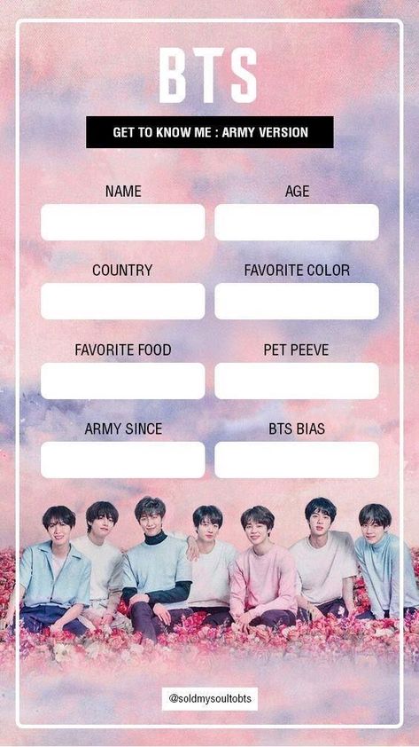 Not the first one to do this but here's my stab at BTS preferences an… #fanfiction #Fanfiction #amreading #books #wattpad Stikynote Art, Bts Names In Korean, Hyuna Photoshoot, Bts Calendar, Game Bts, Bts Name, Instagram Story Questions, Bingo Template, Not Musik