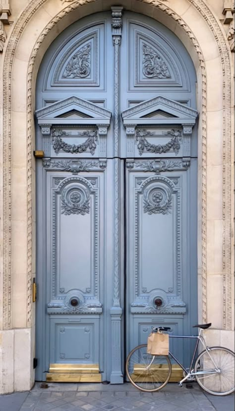 #door #blue #paris #aesthetic #places Blue Store Aesthetic, Antique Blue Aesthetic, Blue Door Aesthetic, Luxury Aesthetic Blue, Light Blue Luxury Aesthetic, Serenity Blue Aesthetic, Blue Places Aesthetic, Blue Aesthetic Places, Paris Aesthetic Places