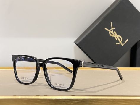 Ysl Glasses Frames, Elegant Glasses Frames, Ysl Eyeglasses, Ysl Glasses, Unique Glasses Frames, Cute Chill Outfits, Glasses Inspiration, Clear Glasses Frames, Glasses Trends