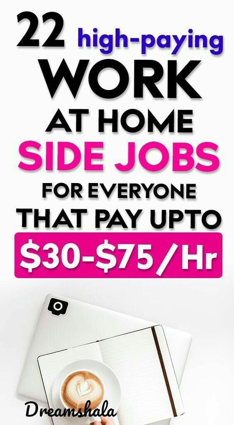 22 High Paying Work At Home Side Jobs For Everyone That Pay Up To $30-$75 Per Hour! Best Business Ideas, Legit Work From Home, Data Entry Jobs, Work From Home Opportunities, Work From Home Tips, Social Media Jobs, Side Jobs, Work At Home, Money Fast