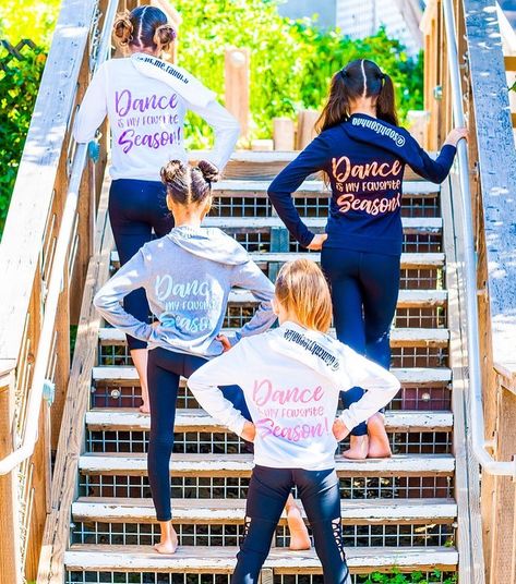 #dancewear #danceboutique on Instagram: ““Dance Is My Favorite Season”  I cant wait until we get back to our busy dancelife again with in studio classes, competitions, conventions…” Dance Team Photoshoot, Christmas Gifts For Dancers, Team Photoshoot, Aerial Gymnastics, Dance Sweatshirt, Dance Team Gifts, Dance Photo Shoot, Dance Apparel, Winter Dance