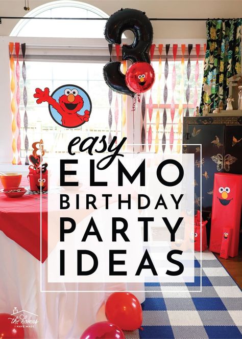 Easy Elmo Birthday Party Ideas Monster Stuffies, Hem Curtains, Elmo Decorations, Elmo Party Decorations, Elmo Birthday Party Ideas, Sewing Squares, Organize Paperwork, Elmo Birthday Party Boy, Cricut Pens