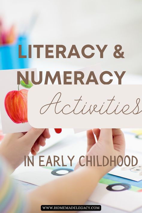 In early childhood learning, play based learning is recommended to teach these essential skills to children. Experts say that Literacy and Numeracy activities need not be a formal learning experience for kids. Literacy And Numeracy Preschool, Learning Experiences For Preschoolers, Childcare Activities Early Childhood, Number Activity For Kindergarten, Numeracy Activities Preschool, Numeracy Activities For Toddlers, Early Literacy Activities Preschool, Literacy For Preschoolers, Play Based Learning Preschool