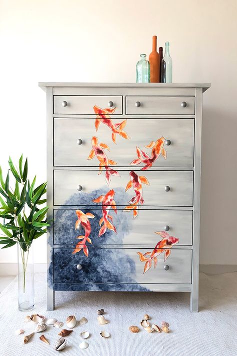 Paint Chest Of Drawers, Chalk Paint Chest Of Drawers, What Is Chalk Paint, Decorative Furniture Painting, Chest Of Drawers Makeover, Annie Sloan Paris Grey, Chalk Paint Wax, Stencil Fabric, Chalk Paint Colors