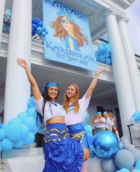 City Of Angels Bid Day, Mermaid Bid Day Theme, Under The Sea Bid Day, Sorority Recruitment Work Week Themes, Mermaid Bid Day, Bid Day Themes Unique, Work Week Themes Sorority, Sorority Work Week, Sorority Girls