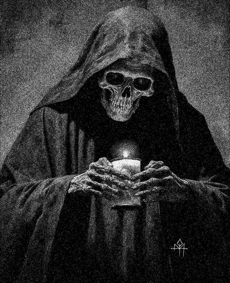 Skeleton Artwork, Aesthetic Black And White, Grim Reaper Art, Dark Fantasy Artwork, Incredible Tattoos, Inner Demons, Macabre Art, Skeleton Art, Skull Artwork