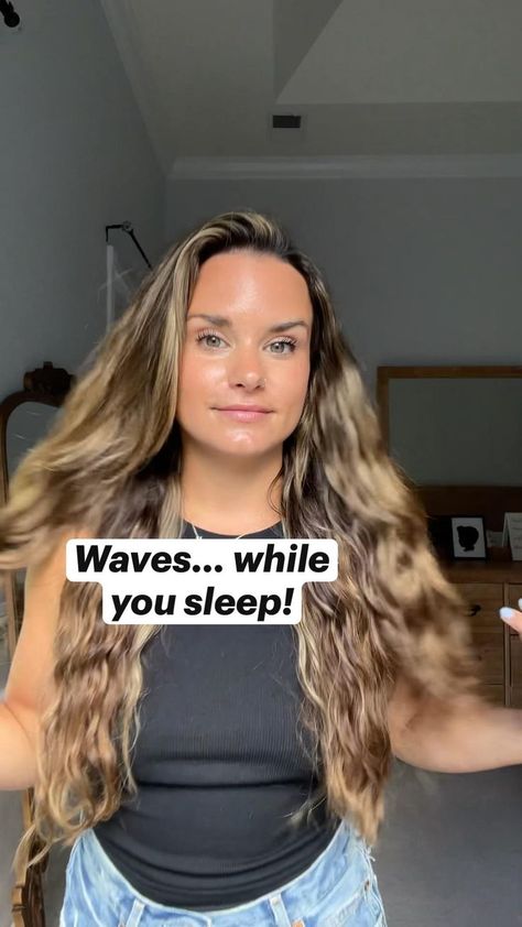 Wet Hairstyles Overnight Beach Waves, How To Get Wavy Hair With Braids, Beach Wave Braids Overnight, Braids That Curl Your Hair Overnight, How To Make Natural Waves In Your Hair, How To Get Natural Looking Waves, How To Curl Feathered Hair, No Heat Waves For Long Hair, How To Get Crimped Hair Overnight