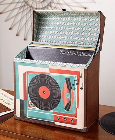 Home Decor, Home Goods & Unique Home Decorations  | LTD Commodities Speaker Stands Diy, Record Album Storage, Lp Record Storage, Farmhouse Country Decor, Record Boxes, Decorative Storage Bins, Album Storage, Best Home Interior Design, Retro Artwork