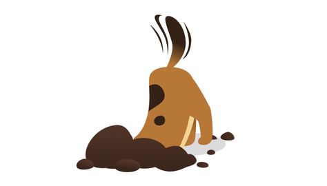 Clip Art of Dog Digging a Hole | Dog Pictures Clip Art Dog Digging Illustration, Dogs Digging Holes, Dog Digging, Search Dog, Digging Dogs, Dog Reference, Illustration Children, Dog Clip Art, Illustration Love