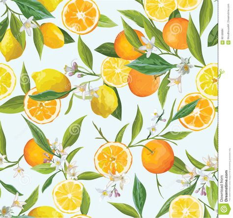 Organic Farmhouse Style, Lemon Patterns, Temporary Wallpaper, Oranges And Lemons, Orange Wallpaper, Paper Coaster, Painting Digital, Square Paper, Tropical Pattern