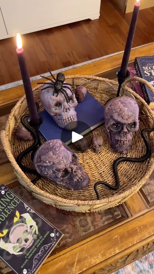 160K views · 85K reactions | Check out these Dollar Tree diy Halloween skulls upgraded with some borax! These are perfect for Halloween party decorations or just Halloween home decor 
OG creator @burtklanken in TikTok 
#dollartree #dollartreecommunity #dollartreediy #halloweendecor #spookyseason #halloweeneveryday #dollartreefinds #crafts #halloweendecorations #dollartreecrafts | Jay Munee DIY | Vitamin String Quartet · This Is Halloween Borax Crystals Diy Skull, Dollar Tree Diy Halloween, Teen Halloween Party, Unique Halloween Decorations, Halloween Art Projects, Teen Halloween, Halloween Skulls, Dollar Tree Halloween, Holiday Decor Halloween