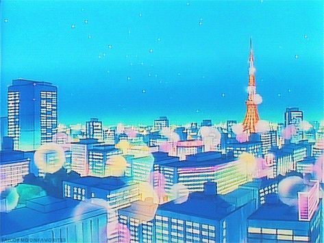 The Sailor Moon Directory Sailor Moon Aesthetic Gif, Sailor Moon Tokyo, Sailor Moon Scenery, Moon Scenery, Sailor Moon Gif, Moon Gif, Sailor Moon Background, 90s Anime Aesthetic, Moon Kingdom