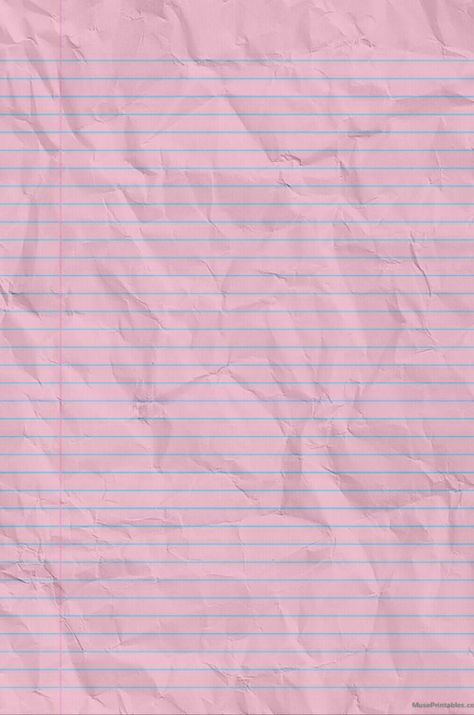 a piece of paper in a ruler Cute Scrapbook Background, Colored Paper Background Design, Pink Notebook Paper, Cute Pattern Paper, Blank Notebook Page, Lined Paper Aesthetic, Printable Scrapbook Paper Backgrounds, Lined Paper Background, Pink Paper Background