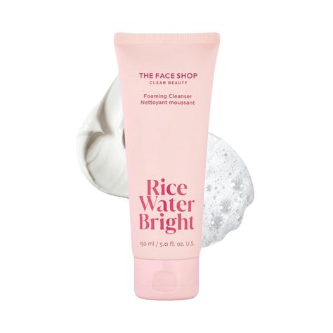 The Face Shop Rice Water Bright Foam Cleanser Rice Water Bright, Gentle Face Wash, Foaming Facial Cleanser, Rice Water, Korean Skin Care, Skin Care Cleanser, Foaming Cleanser, Korean Skin, The Face Shop