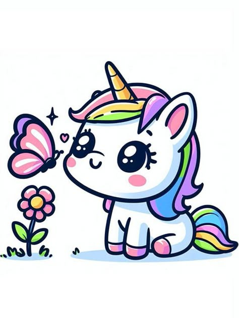 51 Ultra Cute Unicorn Drawings For 2024 - Artsy Cow Cute Unicorns Drawings, Unicorn Cute Drawing Easy, Unicorn Easy Drawing For Kids, Step By Step Unicorn Drawing For Kids, Rainbow Cute Drawing, Unicorn Drawings Easy, Cartoon Unicorn Drawing Easy, How To Draw Unicorns For Kids, Cute Drawings Colorful