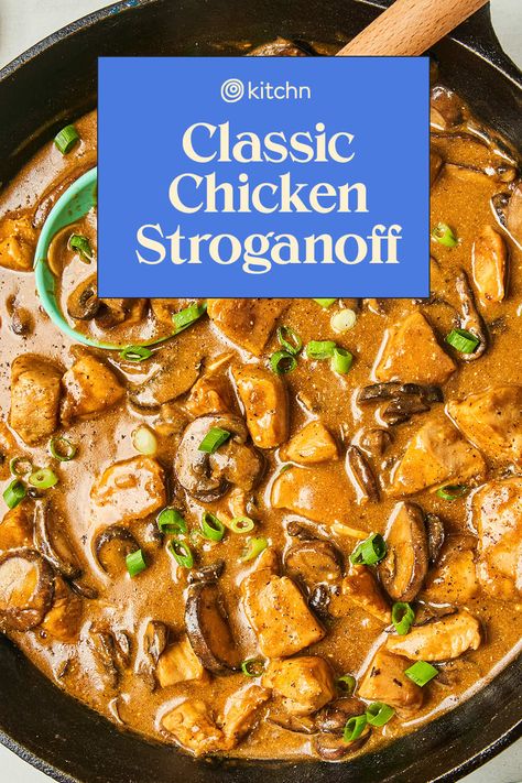 Gravy For Dressing Thanksgiving, Gravy For Dressing, Creamy Chicken Stroganoff, Buttered Egg Noodles, Chicken Stroganoff Recipe, Dressing Thanksgiving, Chicken Stroganoff, Stroganoff Recipe, Chicken Gravy