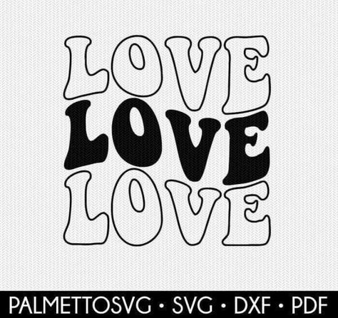 Love Silhouette, Valentines Collection, Wavy Text, Cricket Ideas, Cricut Baby, Groovy Font, Letters For Kids, Circle Monogram, Love Svg