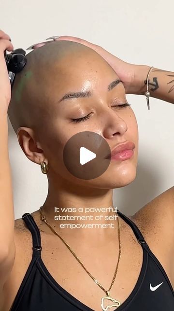 BALDIE UNIVERSITY on Instagram: "This video was so soothing to watch ❤️❤️ . *ALL PRODUCTS ARE LISTED ON HER PAGE* . @_dashlopez   . #baldgirlsonly #baldwomen #baldbeauty #baldbaddie #twa #taperedtwa #thecutlife #baldandbeautiful #baldbychoice #femalewavers #naturallyshesdope #baldandproud #naturalbeauty #baldgirl #blondehair #platinum #baldiebabe #shorthairgang #baldblackgirl #baldgirlsrock #naturalgirlsrock #baldblackwomen #dopehercuts #naturallycurly #bigchop #blondeahair #balduniversity #platinumhair #shorthair" Blonde Twa Black Women, Bald Women Style, Bald Black Women, Bald Baddie, Bald Women Fashion, Blonde Twa, Baddie Inspiration, Tapered Twa, Shaved Hair Women