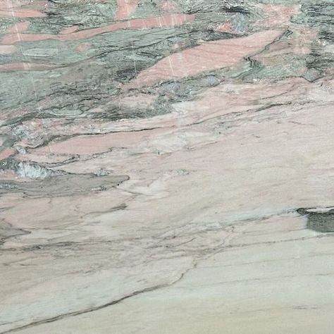 Richard Roe @ Roman Marble on Instagram: "#MarbleMonday Quarried in the Estremoz region of Portugal, Rosa Portogallo features a beautiful blush pink background w/ swirls of charcoal, salmon, green, and grey 🩷 

Rosa Portogallo Honed Marble. 117”x72”. 2 cm.

#romanmarble #rossoportogallo #rosaportogallo #estemozmarble #pinkmarble #uniqueslabs #uniquenaturalstone #marble #marbleslabs #usenaturalstone #naturalstoneslabs #luxurydesign #interiordesign #hospitalitydesign #kitchendesign #bathroomdesign #orangecounty" Pink Marble Tiles Bathroom, Pink Patagonia Quartzite, Rosa Portugal Marble, Orobico Marble, Blush Pink Background, Pink Marble Shower Curtain, Marble Slabs, Honed Marble, Marble Slab