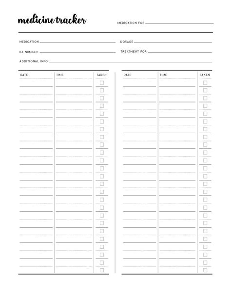 This medication tracker has been created so you can log your medicine in detail along with the date, time, and doses. It's free to use and so simple. Use a different design for each member of your family! Daily Health Log Printable, Medical Tracker Free Printable, Printable Medication Log, Medical Journal Free Printables, Medicine Tracker Printable Free, Medicine Chart Printable, Daily Medication Log Free Printable, Medication Tracker Printables Free, Medication Log Free Printable