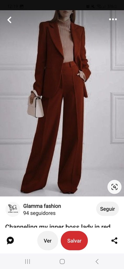 Women Suit Outfits, Women Trousers Design, Business Outfits Women, Stylish Suit, Women's Suits, Woman Suit Fashion, Red Suit, Suit For Women, Jeans Fabric