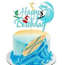 Surfing Cake, Surfboard Cake, Margaritaville Party, Bicycle Cake, Surf Cake, Beach Themed Cakes, Holiday Birthday Party, Summer Hawaii, Summer Birthday Party