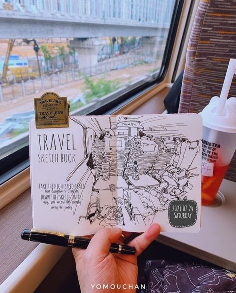 Travel Drawing Aesthetic, Travel Journal Sketches, Travel Journal Illustration, Sketchbook Travel Journal, Travelling Sketchbook, Voyage Sketchbook, Sharpie Art Projects, Bullet Journal Halloween, Pen Art Work