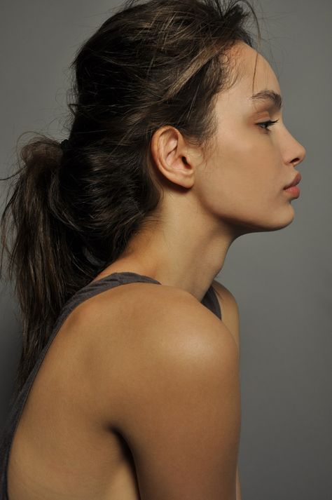 Luma Grothe Side Profile Woman, Luma Grothe, Perfect Nose, Face Profile, Make Up Inspiration, Female Profile, Arte Inspo, Face Hair, 인물 사진