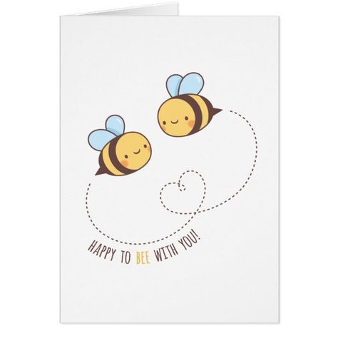 Bee Valentines Cards, Valentines Day Puns, Bee Valentine, Valentines Puns, Punny Cards, Lunch Notes, Father's Day Greeting Cards, Valentine Cards Handmade, Happy Valentines Day Card