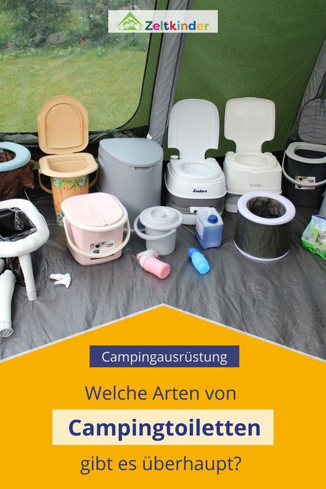 Campingtoiletten im Test: Chemie-Klo, Papp-WC, faltbares Campingklo, Trenn-Toilette, Klapp- bzw. Steck-Campingtoilette, Eimer-Toilette - hier erfährst du alles über ein Jahr Zelten mit verschiedenen Campingklos. Campingausrüstung | Camping Tipps | Zelten mit Kindern #zeltkinder Outdoor Wc, Zelt Camping Hacks, Camping Klo, Backpacking For Beginners, Mini Caravan, Camping Essentials List, Zelt Camping, Camping Hacks Food, Tent Camping Hacks