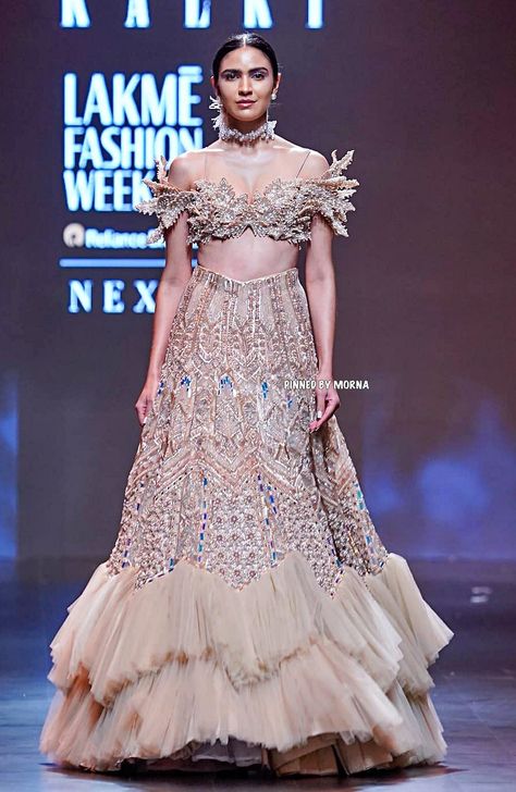 Kalki - Lakme FW 2023 Lakme Fashion Week 2024 Indian, Kalki Fashion Lehenga, Lehenga Outfits, Fashion Lehenga, Haldi Outfits, Fashion Week 2024, Indian Outfits Lehenga, Engagement Bride, Kalki Fashion