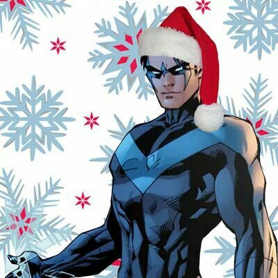 Merry Christmas! Nightwing Christmas, Batfam Art, Nighwing, Supernatural Christmas, Superhero Christmas, Titans Tv Series, Phone Widgets, Robin Dc, Christmas Comics