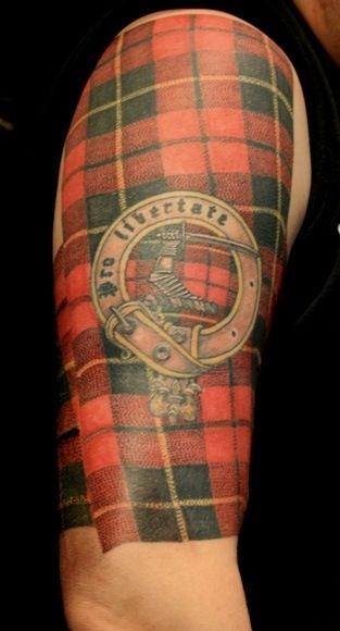 Tartan tattoo- I wouldn't want it but thought it was unique Tartan Tattoo, Scottish Tattoos, Celtic Cross Tattoos, Irish Tattoos, Celtic Tattoo, Celtic Tattoos, Cross Tattoo, Scottish Heritage, Scottish Tartans