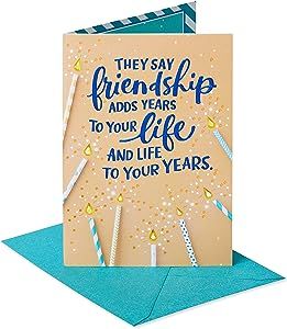 American Greetings Birthday Card for Friend (Live Forever)

Get yours on Amazon now!

"Contains affiliate link! Greeting Card For Friend, Birthday Card For Friend, Sparkling Candle, Coworkers Birthday, Style Birthday, Bold Lettering, Best Friends Funny, Birthday Cards For Friends, Words Matter