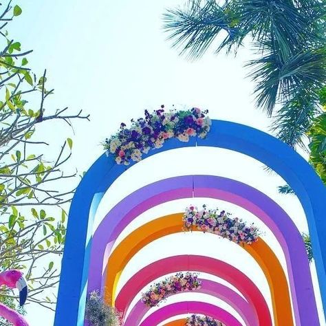 DecorDiyaa on Instagram: "This carnival setup completely eye-catching with full of colorful & creative decor props !! Decor @showkraftdesignerweddings Entertainment @katalystworld Venue @stregisgoaresort Follow @decordiyaa 👉Tag #decordiyaa to get featured 😍 #weddinginspiration #haldiceremony #decordiaa #poojadecor #haldi #pellikuthru #haldidecoration #weddingdecor #southindianweddings #receptiondecoration #northindianwedding #mehandidecor #seemanthamceremony #mehandi #southindianweddingdec Haldi Carnival Decor, Carnival Haldi, Haldi Carnival, Carnival Decor, Wedding Carnival, Pop Art Party, South Indian Weddings, Haldi Ceremony, South Indian Wedding