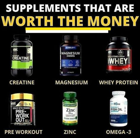 Some some supplements that are worth the money Creatine Benefits, Healthy Weight Gain Foods, Food To Gain Muscle, Gym Supplements, Meal Prep For Beginners, Bodybuilding Nutrition, Best Protein Powder, Gym Food, Healthy Drinks Smoothies